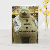 *「40もし位」の楽しむ誕生日 カード (黄色い花)