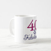 40を祝うことおよびすばらしい コーヒーマグカップ (正面左)