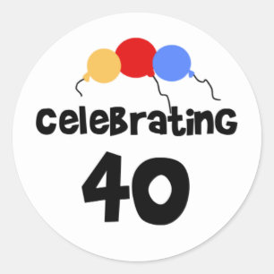 40を祝うこと ラウンドシール