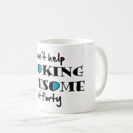 40を見救済てい素晴らしけない コーヒーマグカップ