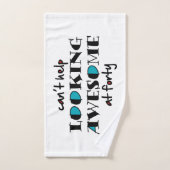 40を見救済てい素晴らしけない バスタオルセット (ハンドタオル)