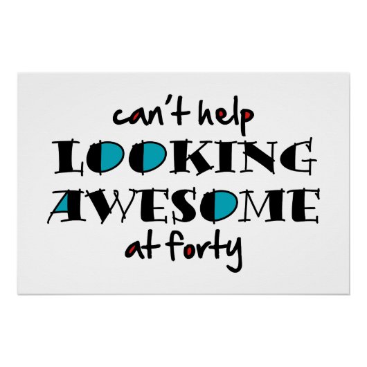 40を見救済てい素晴らしけない ポスター (正面)