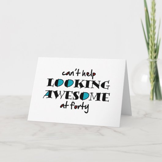 40を見救済てい素晴らしけない 招待状 (正面)