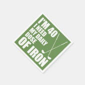 40アイアンゴルファーの毎日のパーティーナプキン スタンダードカクテルナプキン (角)