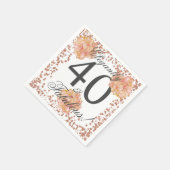 40エレガントと素晴らしい スタンダードカクテルナプキン (角)