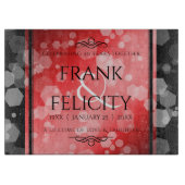 40エレガントth 80th Rubyの結婚記念日 カッティングボード (正面)