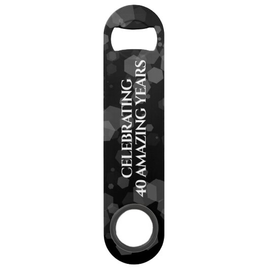 40エレガントth 80th Rubyの結婚記念日 スピード栓抜き (裏面)