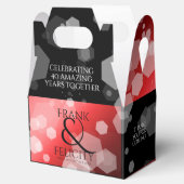 40エレガントth 80th Rubyの結婚記念日 フェイバーボックス (オープン)