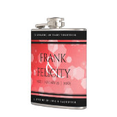 40エレガントth 80th Rubyの結婚記念日 フラスク (左)