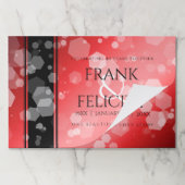 40エレガントth 80th Rubyの結婚記念日 ペーパーパッド (折り畳み)