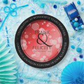 40エレガントth 80th Rubyの結婚記念日 ペーパープレート (パーティー)