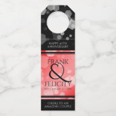 40エレガントth 80th Rubyの結婚記念日 ボトルネックタグ (裏面)