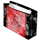 40エレガントth 80th Rubyの結婚記念日 ラージペーパーバッグ (正面アングル)