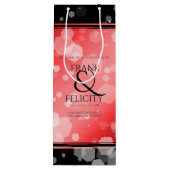 40エレガントth 80th Rubyの結婚記念日 ワインギフトバッグ (裏面)