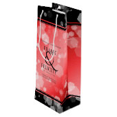 40エレガントth 80th Rubyの結婚記念日 ワインギフトバッグ (裏面アングル)