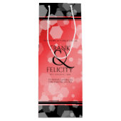 40エレガントth 80th Rubyの結婚記念日 ワインギフトバッグ (正面)