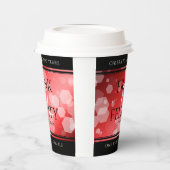 40エレガントth 80th Rubyの結婚記念日 紙コップ (左)