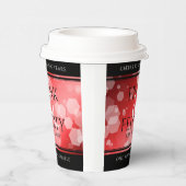 40エレガントth 80th Rubyの結婚記念日 紙コップ (右)