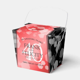 40エレガントth Ruby結婚の記念日 フェイバーボックス