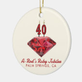 40オーナメント セラミックオーナメント (左)