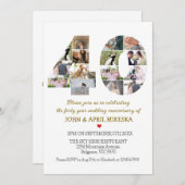 40カスタム年結婚記念撮影 招待状 (正面/裏面)