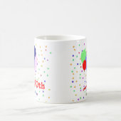 40カラフル歳の誕生日バルーン コーヒーマグカップ (中央)
