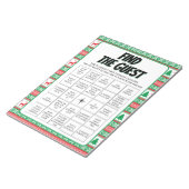 40クリスマスゲストビンゴゲームを探す ノートパッド (アングル)