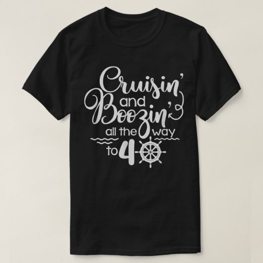 40クルーズ40th Birへの全道クルーシン&ブジン Tシャツ (デザイン正面)