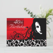 40クール歳の誕生日パーティー 招待状 (スタンド正面)