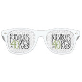 40グリーンレトロサングラスですばらしい レトロサングラス (正面)