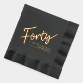 40スクリプト文字名前をカスタムするとイベント日 箔ナプキン (左)