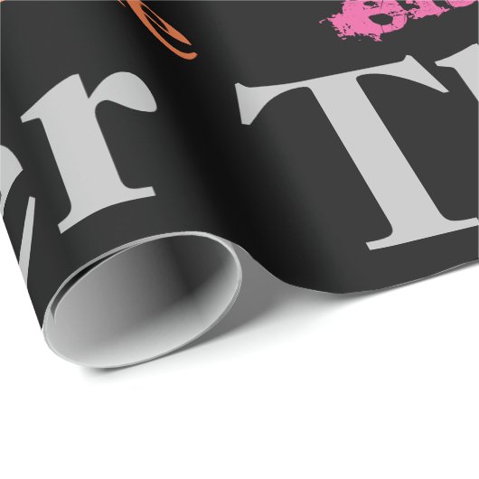 40ハッピーバースデーの大きなグラフィティデザイン ラッピングペーパー (ロールコーナー)