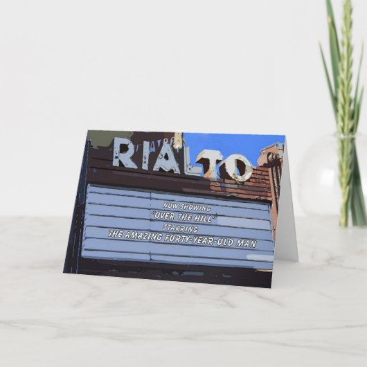 40ハッピーバースデー「オーバーザヒル」シアターカード カード (正面)