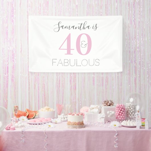 40パーソナライズされたと素晴らしいピモダンンク誕生日 横断幕 (パーティー)