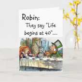 40パーソナライズされた歳以上の人のための誕生日カード！ カード (黄色い花)