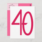 40ピンクポストカード ポストカード (正面/裏面)