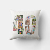 40フォトコラージュ40歳の誕生日で素晴らカスタムしい クッション (裏面)