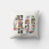 40フォトコラージュ40歳の誕生日で素晴らカスタムしい クッション (正面)