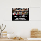 40フォトコラージュ – 4行10列 – 誕生日 ポスター (キッチン)