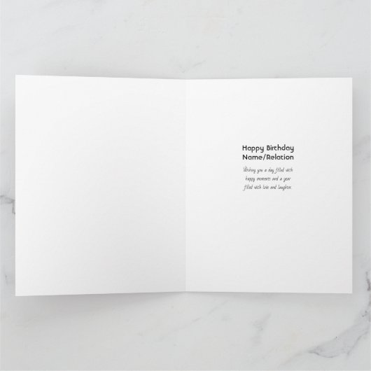 40フォトパーソナライズされたコラージュハッピーバースデー カード (内部)