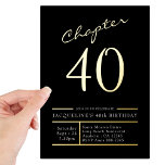 40ブラック40th誕生日パーティー金ゴールド 箔招待状<br><div class="desc">祝40の特別なマイルストーンは、金ゴールドフォイルのアクセントを備えた私たちの豪華なブラックパーティの招待状素晴らしで回す。家族や友人を集めて、この黒と金ゴールドの招待状と一緒に覚えてエレガントこの夜を作る。私たちユニークのデザインは声明を作るのに最適なので、お客様は必ずこの画期的なイベントに注目する。</div>
