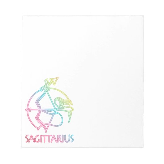 40ページ射手座メモ帳 ノートパッド (正面)