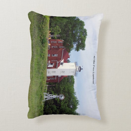 40マイルポイントライトハウスアクセント枕 アクセントクッション (裏面(縦))