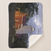 40マイルポイントライトハウスアットダスクシェルパ毛布 シェルパブランケット (正面)