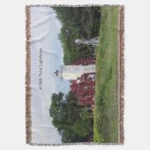 40マイルポイントライトハウス織り毛布 スローブランケット (正面縦)