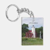 40マイルポイント灯台の両面キーチェーン キーホルダー (正面左)