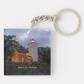 40マイルポイント灯台の両面キーチェーン キーホルダー (裏面)