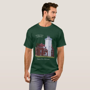 40マイルポイント灯台暗闇のワイシャツ Tシャツ