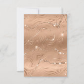 40モダンと素晴らしいフォトバラ金ゴールド50誕生日 招待状 (裏面)