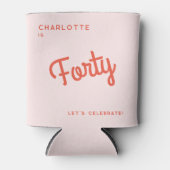 40モダンth四十誕生日 缶クーラー (正面)